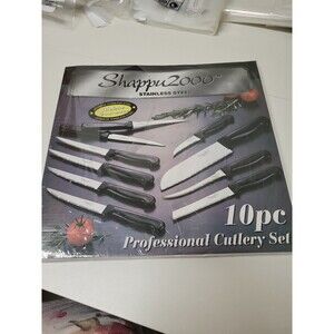 NWT Vintage Shappu 2000 Stainless Steel 10 Piece Cutlery Set